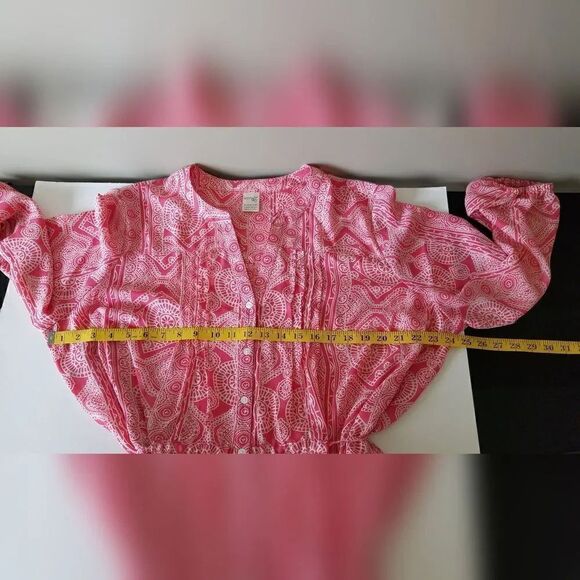 Terra & Sky blouse Size 1X Pink/Coral - Picture 8 of 8